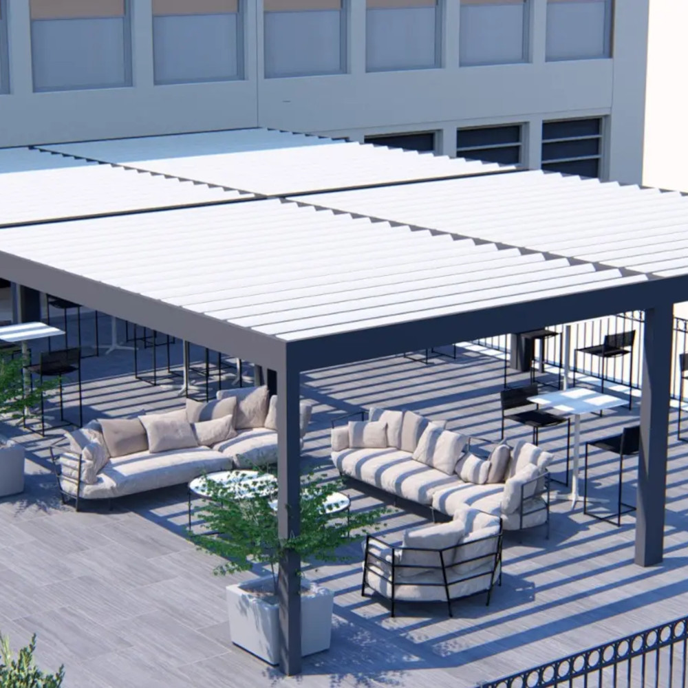 Aluminum louver pergola: ecological, intelligent and comfortable future lifestyle